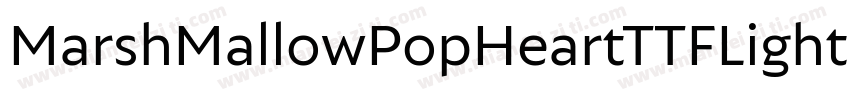 MarshMallowPopHeartTTFLight Regular字体转换